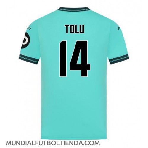 Camiseta Wolves Tolu Arokodare #14 Segunda Equipación Replica 2025-26 mangas cortas